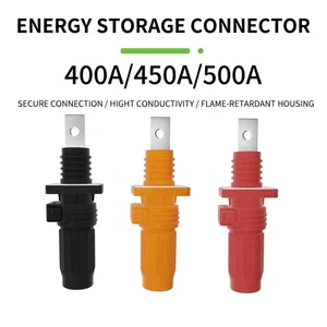 High Current 400A-500A 1500V Waterproof ABS Straight Energy Storage Battery Connector System 150mm2 195mm2 Cable Connection