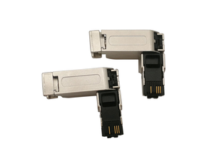 Baymrs 4Pin 90° Waterproof Metal Network Cable Male Rj45 Connector Factory Shipped Ethernet Connectors