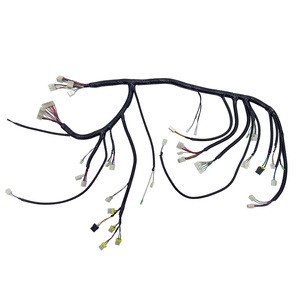 Professional Custom Wiring Harness for Industrial Equipment, Multi-Branch Design with Protective Conduit