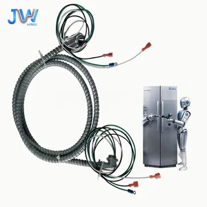 Intelligent Equipment Internal Wiring Harness Stainless Steel Conduit Wire Assembly With Pre Insulated Terminals