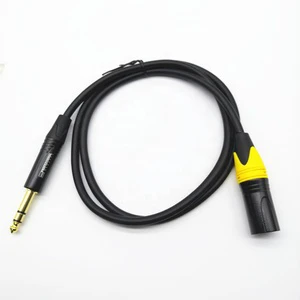 Profesional Stereo Guitar Cable with 6.35 mm to 3.5 mm Aadpter