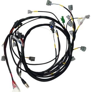 Heavy Duty Automotive Engine Swap Wiring Harness Standalone ECU Sensor Connector High Temp Braided Custom Wire Harness