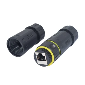 YXY YPM23-CAT7-A IP68 High Quality Factory Price Female Nylon RJ45 Connector Cable for Ethernet