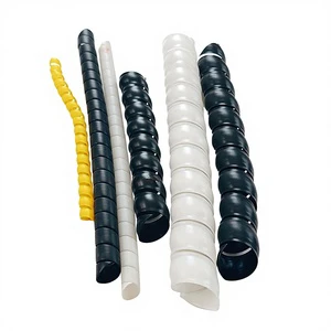 Spiral Binding Grey Cable Kit - Cable Sleeve - Electrical Wire - High and Low Voltage protection Spiral Sleeve