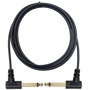 CABLETOLINK Hot 6.35mm 90 Degree Right Angled Male Male Guitar Instrument TS Mono Cable Bare Copper Conductor PVC Jacket