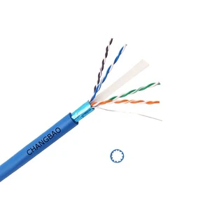 10 Gigabit Pass Test Cat6a FTP Ethernet Cable 23AWG 4 Pair 305m Indoor Lan Network Cable Bulk Supply For Engineering Projects