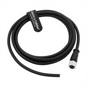 M12 a Code 5 Pin Female Shielded PVC Jacket Industrial Camera Cable with Screw Thread 2M (6.5Ft)