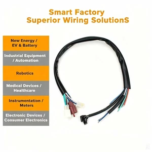 Custom Multi-Connector Wire Harness OEM ODM Cable Assembly for New Energy Battery, Industrial Automation & Robotics Equipment