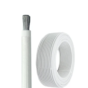 200degree Fiber Glass Heat Resistance Cable Braid Wire Silicon Fiberglass Sheathed High Temperature Cable