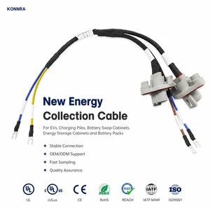 Custom Copper Core ESS BMS Wire Harness Battery Voltage Temperature Collection Cable for Motorcycle Automobile New Energy