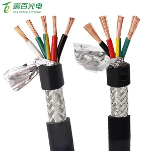 4/5-core 14/12AWG Shielded Cable Anti-interference 20AWG 18AWG Pure Copper RVVP Shielded Wire Control Cable 1 Meter signal Wire