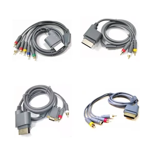 SYY 1.8M Audio Video AV Charger Connector Cable for Xbox 360 Fat Controller Game Accessories
