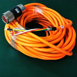 Power Cable Pre-assembled 6FX8002-5DS14-1CF0 4x10+(2x1.5)C Connector Full Thread Sz.3 for SINAMICS S120 Motor Module Dmax=20.1mm