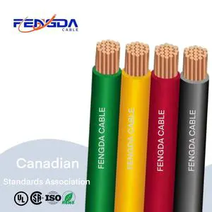 Fengda 8.0mm 14mm2 22mm2 30mm2 38mm2 50mm2 60mm2 80mm2 Single Copper Conductor Electric Cables Building Wire Thhn Xhhw Xhhw-2