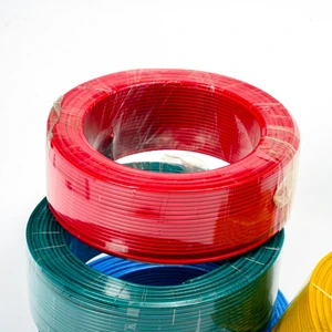 Multiple Size 1.5 2.5 4 6 mm Flexible Electric Wires BV PVC Copper Cable 2 Core 600V Construction Roll 100m