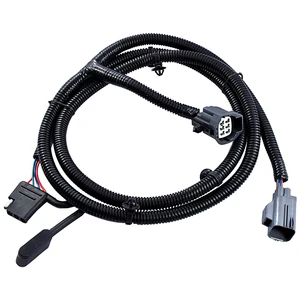 Custom Plug and Play Tow Trailer Hitch Wiring Harness with 4 Way Flat Connector for 2007 2016 Jeep Wrangler Harness