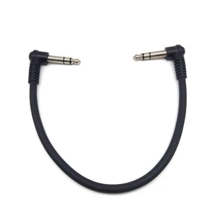 6.35mm TRS Jack Plug 6.3mm Right Angle Guitar Amp Lead Cable