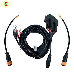 Automotive Headlight LED Wiring Harness 12V 40A Dual Relay 280W Pure Copper Conductor PVC Insulation Cable Assembly Kit for Cars
