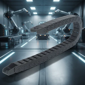 Machine Tool Accessories Semi-closed Plastic Towing tank Chain 15x20mm Flexible Cable Drag Chain