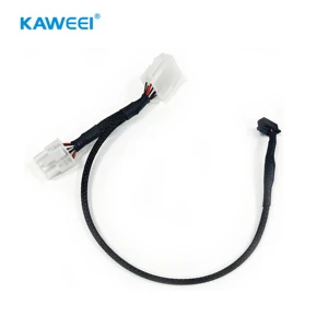 Custom Braided Tube Multi-Connector Wire Harness, Molex Assembled Cable for Automotive & Industrial Device
