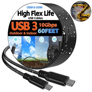 Trending 10Gbps 6 Million High Flex Life Robotic With Repeater USB Extension Data Cables For Robots Humanoids Smart Intelligent