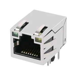 Ethernet RJ 45 Female Single Port 8P10C Gigabit POE Modular Jack 10 Pin RJ45 Connector