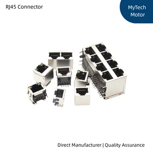 Shielded RJ45 Female Connector SMT / Horizontal / Vertical RJ45 Network Jack for Ethernet Interface