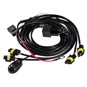 Waterproof Automotive Fog Lamp Light Wiring Harness for SUV Trailer Track Bus