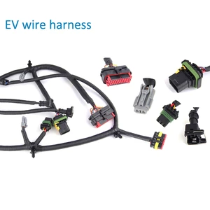 Custom Wire Harness EV Wiring Harness Waterproof Connector PVC Insulation High Temperature Resistant