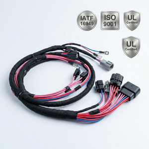 Custo High Performance Custom Automotive Wire Harness Engine Cable Assembly Industrial Wiring Loom IATF 16949 ISO 9001 UL