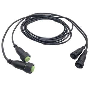 M16 M19-4pins green color IP67 Waterproof Connector Male to Female Extension Cable for Solar Inverter Energy Storage Battery
