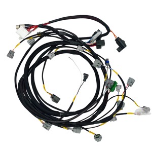 Factory OEM Custom Racing Auto Engine Wiring Harness Standalone ECU System Nylon Braided Automotive Cable Assembly