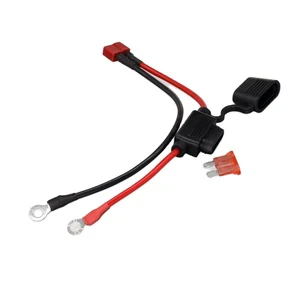 12AWG Extra-soft High-temperature PVC Wire 40A Automotive Waterproof IP65 Ring Terminal Equivalent Fuse Box Wiring Harness