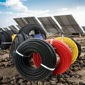 EmperySolar EPR Waterproof PV Solar Cable Black Red for for 6mm Tinned Copper Conductor 1000V-1500V