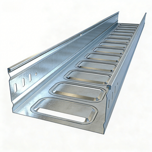 Custom Sizes Perforated Solid Through Cable Trunking For Complex Building Electrical Installation