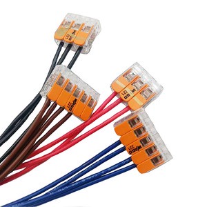 China Factory Automotive Wire Universal Quick Push-In Wire Connector Spring Compact Lever Wire and Cable