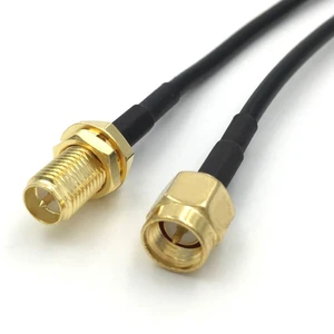 High Quality Luckyconnectors YRL-201 RG316 Antenna Coaxial Cable SMA Male MMCX Male Right Angle 50ohm FEP/PVC RoHS Certified