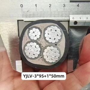 YJLV-3*95mm²+1*50mm² 4 Phase Underground Direct Burial Power Cable Aluminum Conductor PVC Sheathed Power Cable