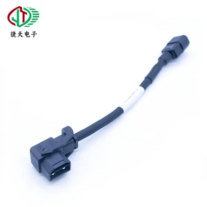 2+6 Pin to 3 Prong Copper Contact 50A 300V IP67 Waterproof Nylon Housing Heavy Duty EV Battery Power Cable Connector