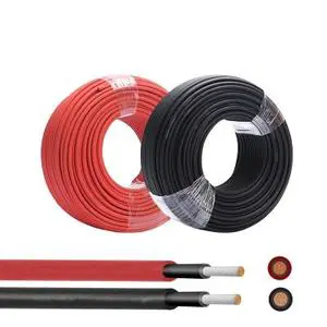 PV1-F Industrial Overhead Construction Solar Photovoltaic DC Cable 1x4mm & 1x6mm Tinned Copper XLPO High Voltage
