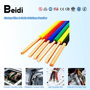 BEIDI Single Core Solid Copper Electric Wire 450/750V 1.5mm 2.5mm 4mm 6mm PVC Insulated H07V-U House Wiring Construction Cable