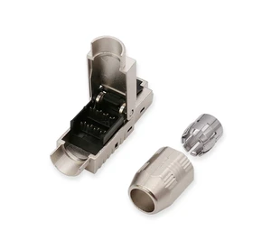 Cat6a CAT7 CAT8 Rj45 Male Female Connector Toolless Modular Plugs 8P8C