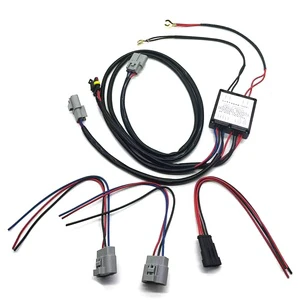 Others Car Light Accessories 3-50V 260W Wire Harness Relay High Low Headlight Wiring Harness for 1.5inch Matrix Projector Lens