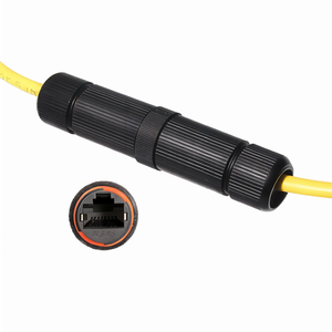 IP68 Waterproof RJ45 Coupler Cat5e Shielded Ethernet Network Cable Extender Connector M16 Outdoor LAN Joiner Adapter