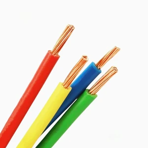 PVC BV/BVR Building Wire 450/750V Stranded Copper Power Cable 1.5-35mm for Household & Marine Applications