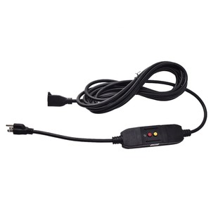 12/3 Gauge Heavy Duty SJTW Power Cablee 3 Prong Tri-Tap Manual GFCI Extension Cord With LED Light For Indoor/Outdoor Use