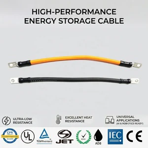 Custom Positive Negative Waterproof Electric Battery Power Energy Storage Cables PVC Insulation Material for Electronic