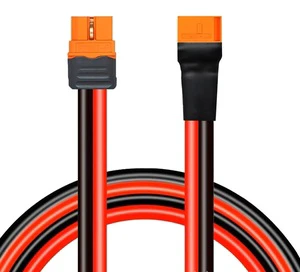 XT60 Male Female Extension Cable Mobile Energy Storage Connection Pure Copper Thickened Supports 50A Power Connection Cable