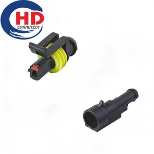 1 Pin 282079-1 282103-1 Automotive Lens HID Xenon Lamp Running Lamp Fog Lamp Headlamp Oil Plug Waterproof Wiring Harness