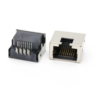 RJ45 Female Connector Reverse DIP Type RJ-45 8P8C Female Socket Connector